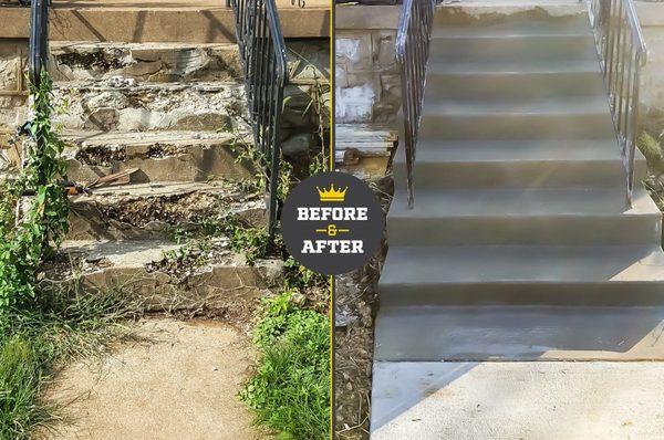 Concrete Step Repair. FCON Concrete Experts