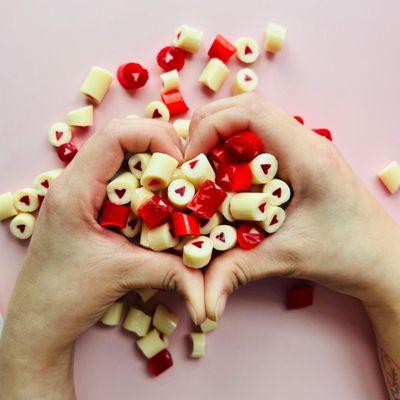 Cinnamon hearts - custom candy, made right here in Houston, TX