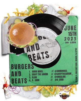 Beats & Burgers second event I'll be there