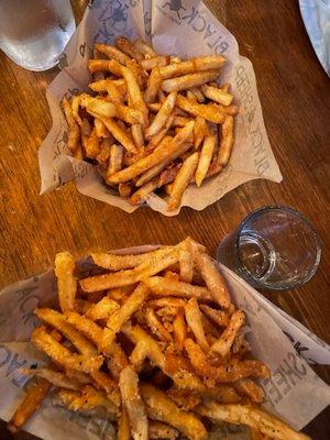 Truffle and Parmesan Fries Sea Salt and Pepper Fries