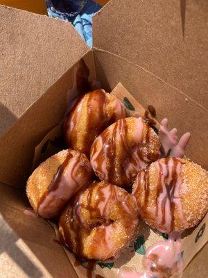 Chocolate strawberry donuts