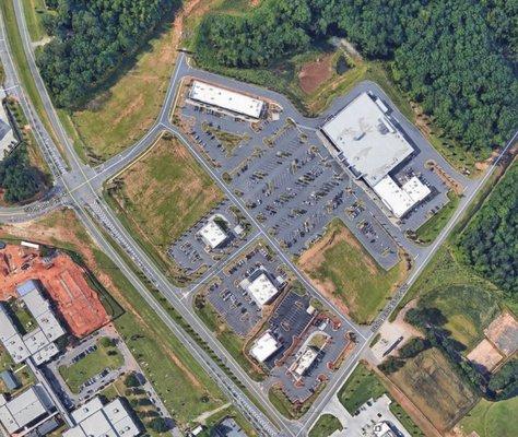 Cross Creek Shopping Center, Indian Land SC (Thank you, Google Earth)