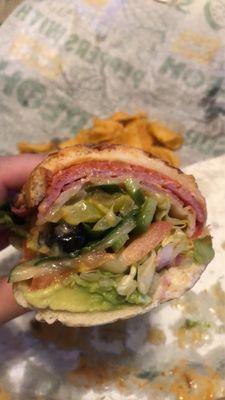 Spicy Italian with bacon and avocado.