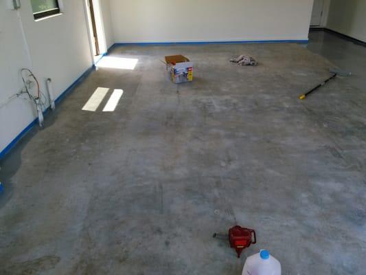 Garage floor painting