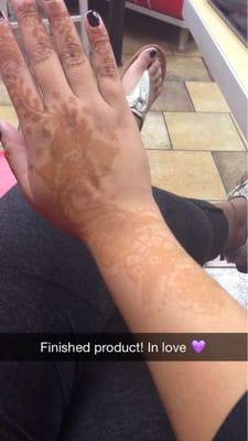 Henna done on 8/13/14