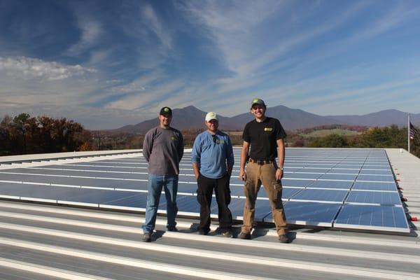 Andy, Shawn, and Chris at Bison Printing in Bedford County, Virginia.