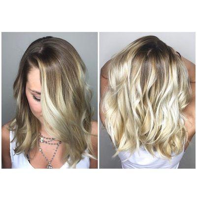 We love this platinum balayage!