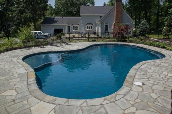 Custom inground gunite swimming pools in northern New Jersey