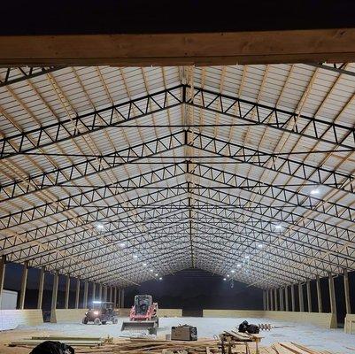 Barn Lighting with Emt Conduit all Around