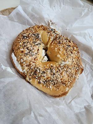 Everything Bagel with Cream Cheese