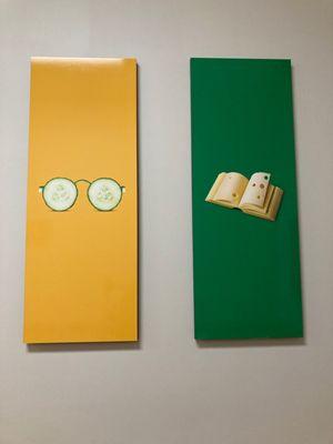 Cheese Book and Cucumber glasses