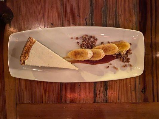 Banana Foster cheesecake