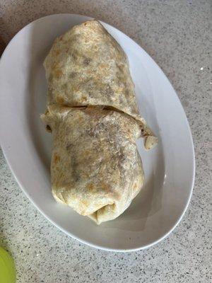 Steak burrito