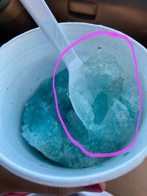 Blue bubblegum snow cone