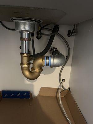 Kitchen sink installation