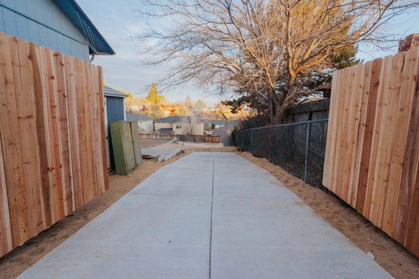 Driveway for future access