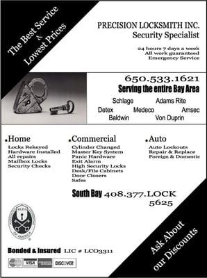 Precision Locksmith, Inc