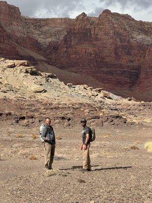 Unlimited hiking in the Vermilion Cliffs National Monument surrounding the hotel