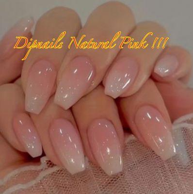 Gel Dipnails Natural Pink Color!!!