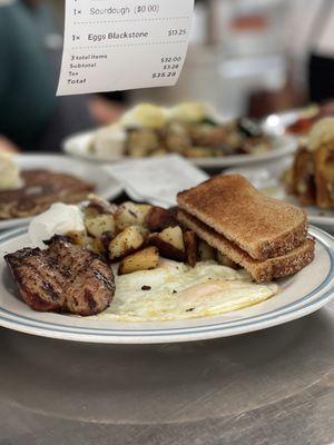 Two 2 Eggs Breakfast with Chicken Apple Sausage