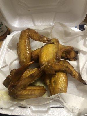 Plain Whole Wings Deep Fried