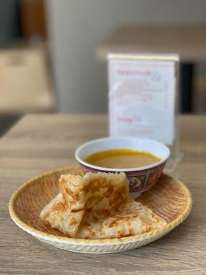 Home Made Roti with Curry Dipping