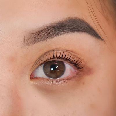 Lash lift and tint