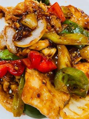 Chicken in spicy garlic sauce