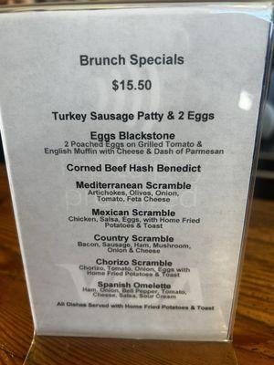 Brunch specials - weekdays too!