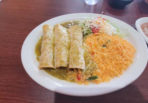 enchiladas verdes