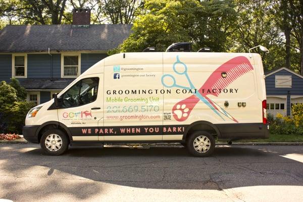 Our brand new grooming van!