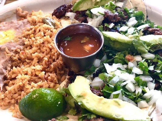 tacos el carbon combo plate