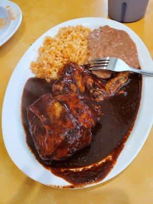 Mole with Rice and Beans