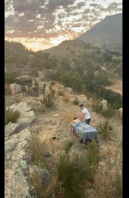 Sunset Mountain Top Massages! Ojai, California.