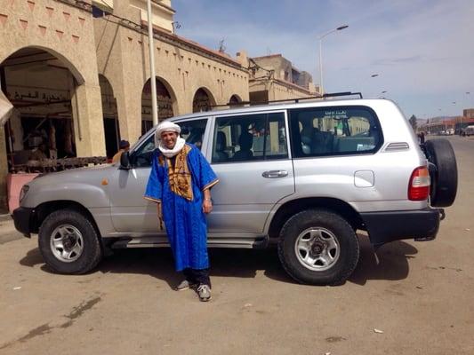 Our driver and his modern camel as he calls it.