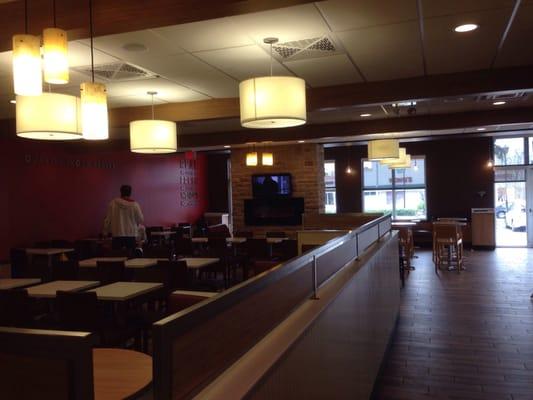 This is really a Wendy's dining area.