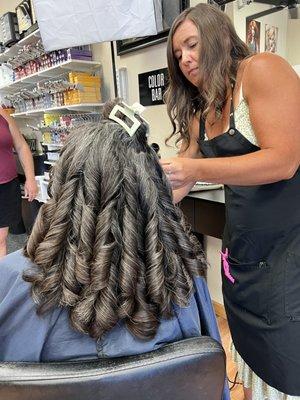 Wedding hair!