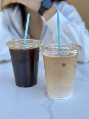 Iced Latte and Iced Americano