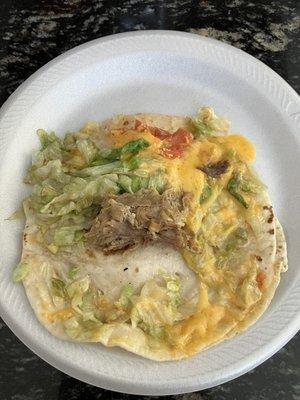 The infamous "Carnitas Taco!" Save your $.