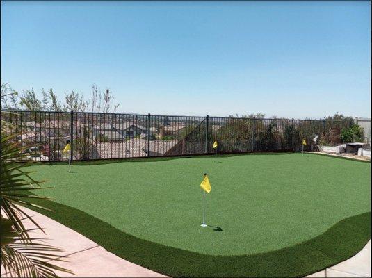 Residential Turf + Putting Green Instal