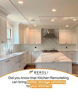 Introducing Kitchen Remodeling - a service that lets you redesign your kitchen to include additional, more efficient storage space.