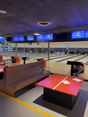 Fun place to bowl if you can get a lane