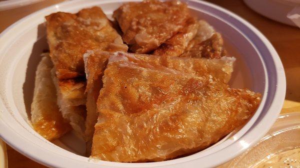 Taro pancake ($6.55). Pretty good and lightly sweet. More like a fried dessert.