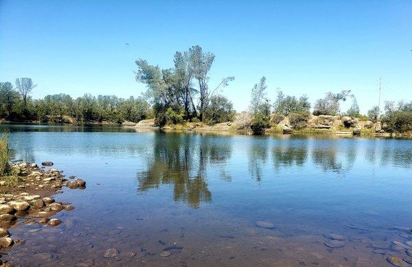 The island across from Willow Creek Recreation Area