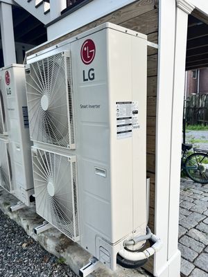 LG mini-split exterior compressor