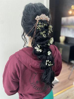 Wedding hair. Bridal updo