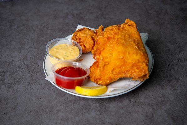 Crispy on the outside, juicy on the inside our fried chicken is marinated in secret spices.