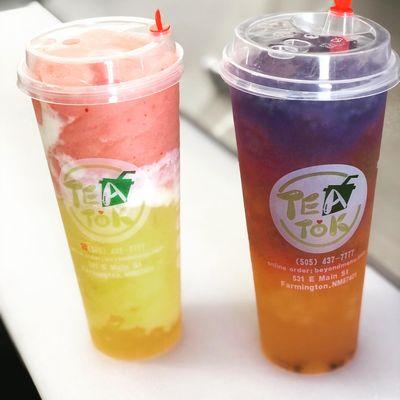 Fruit Tea Slush or Galaxy Tea, hard、hard、hard to decide, they are so adorable. Come in and see us, and make a headache decision like me!