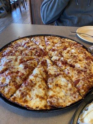 Deep dish pizza