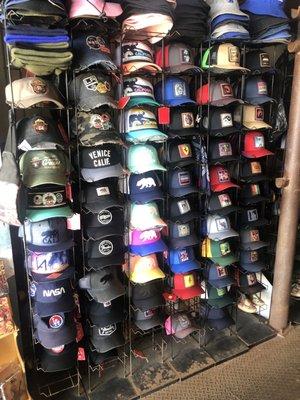 The hat selection can't be beat!